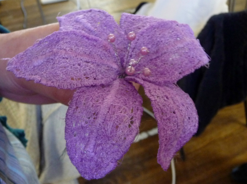 a student\'s completed flower