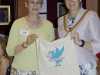 MEG Chair Kim Parkman and Liverpool Lord mayor Cllr Roz Gladden at 60 Golrious Years exhibition at Liverpool Cathedral 2016