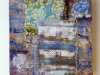 BLUE KIKU by Jackie Ford, Textile Art Group exhibition, Leeds, 2016