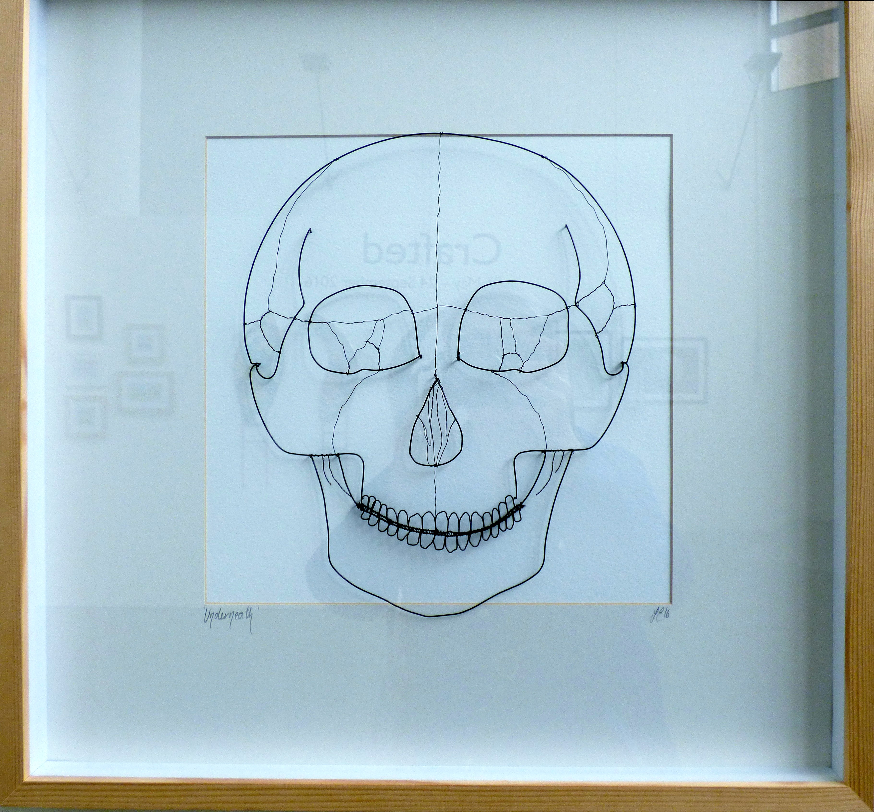 UNDERNEATH by Lucy Elizabeth Cutler, wirework, CRAFTED exhibition, Huyton Gallery, 2016