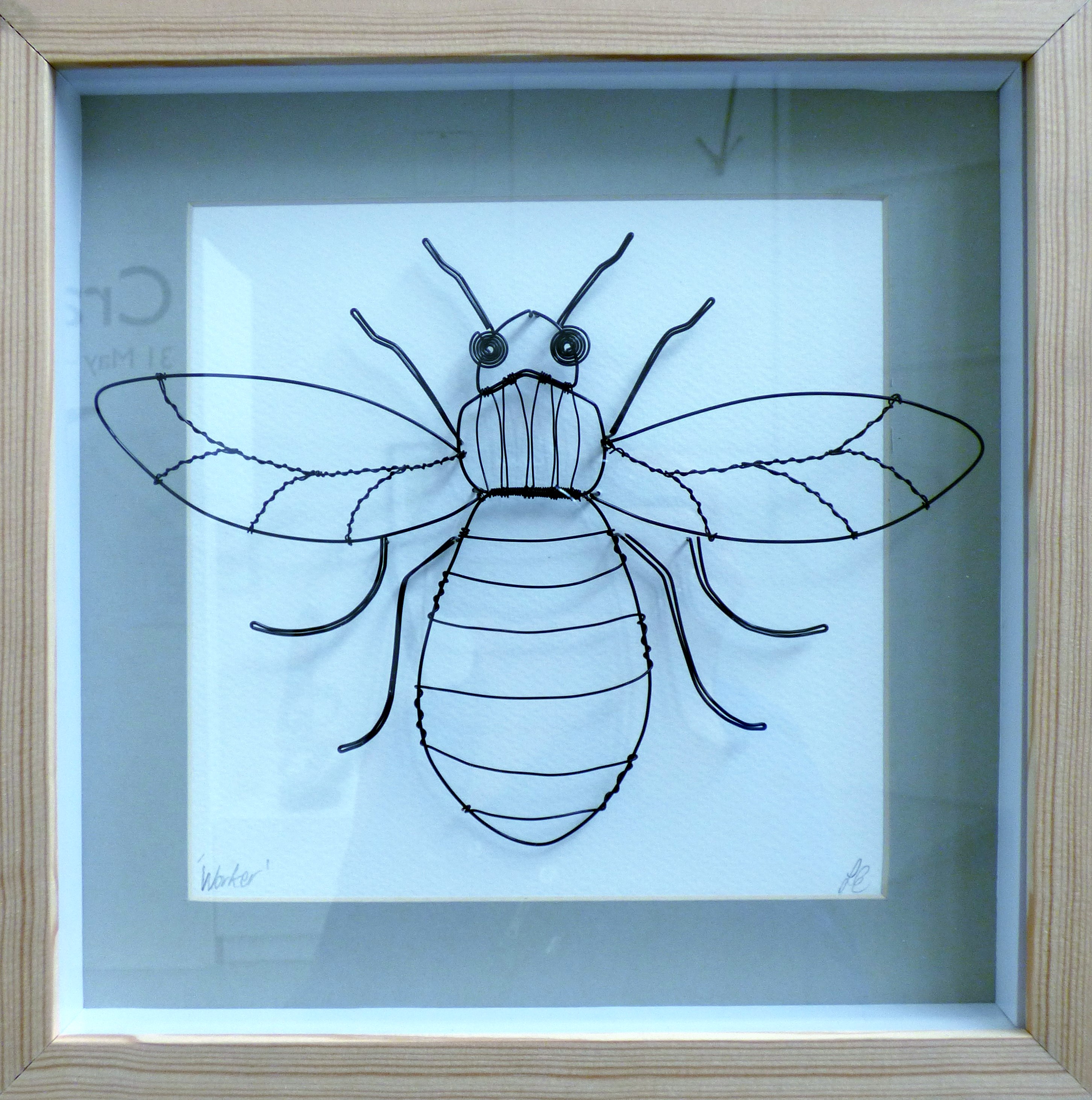 WORKER by Lucy Elizabeth Cutler, wirework, CRAFTED exhibition, Huyton Gallery, 2016