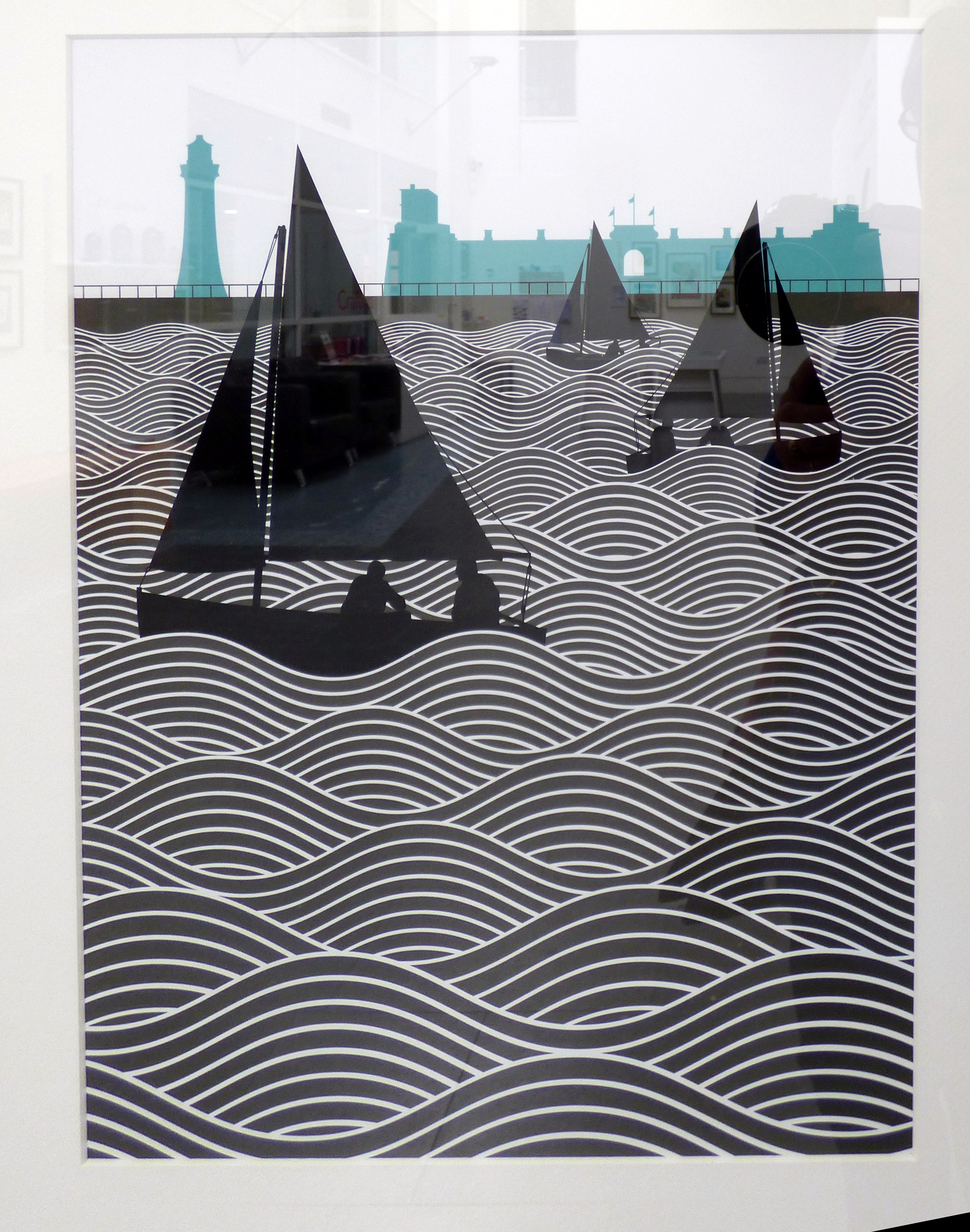 NEW BRIGHTON SKYLINE by Mint Republic, CRAFTED exhibition, Huyton Gallery, 2016