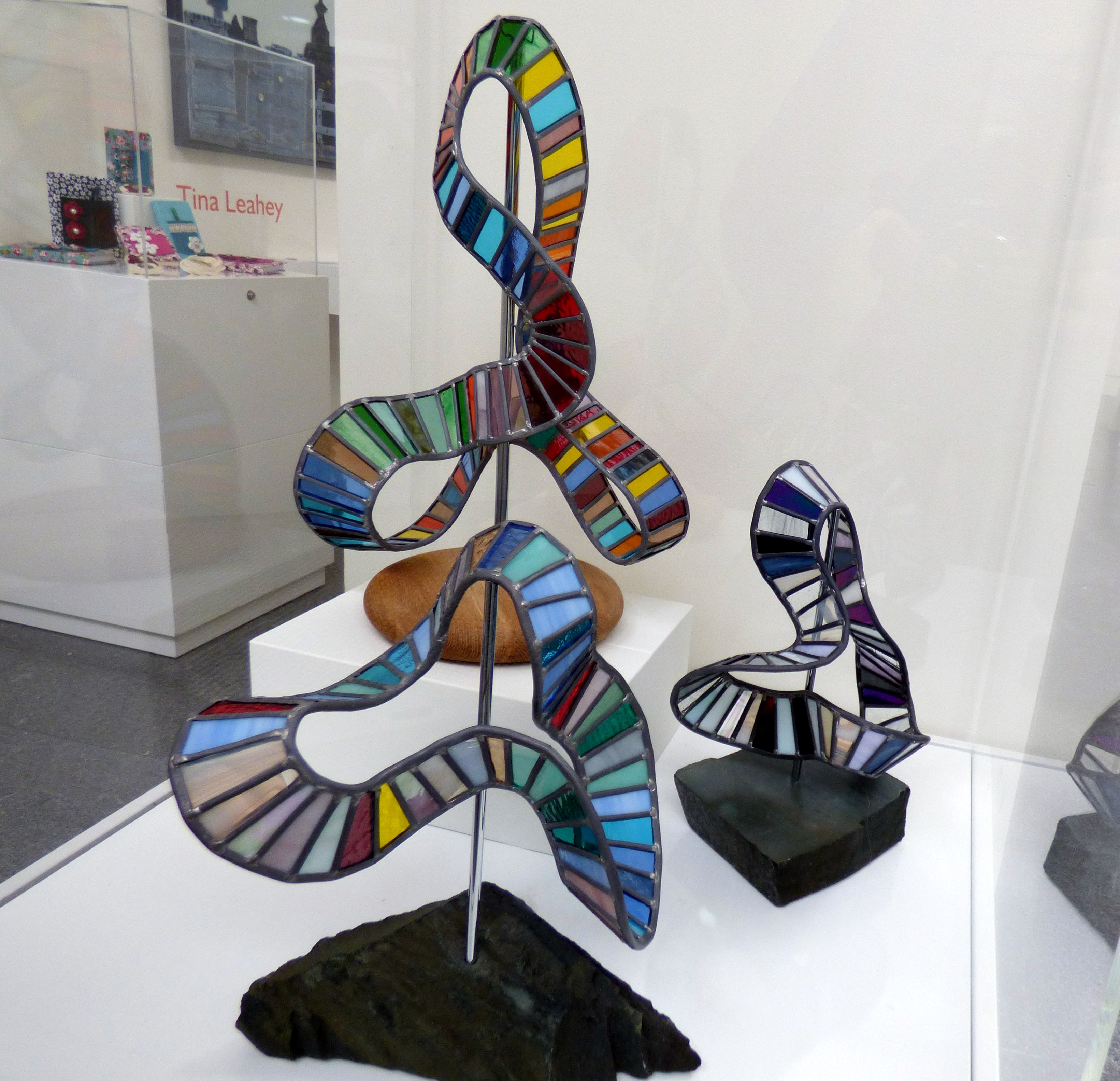FRACTALE by Simon Wolf, fused and stained glass, , CRAFTED exhibition, Huyton Gallery, 2016