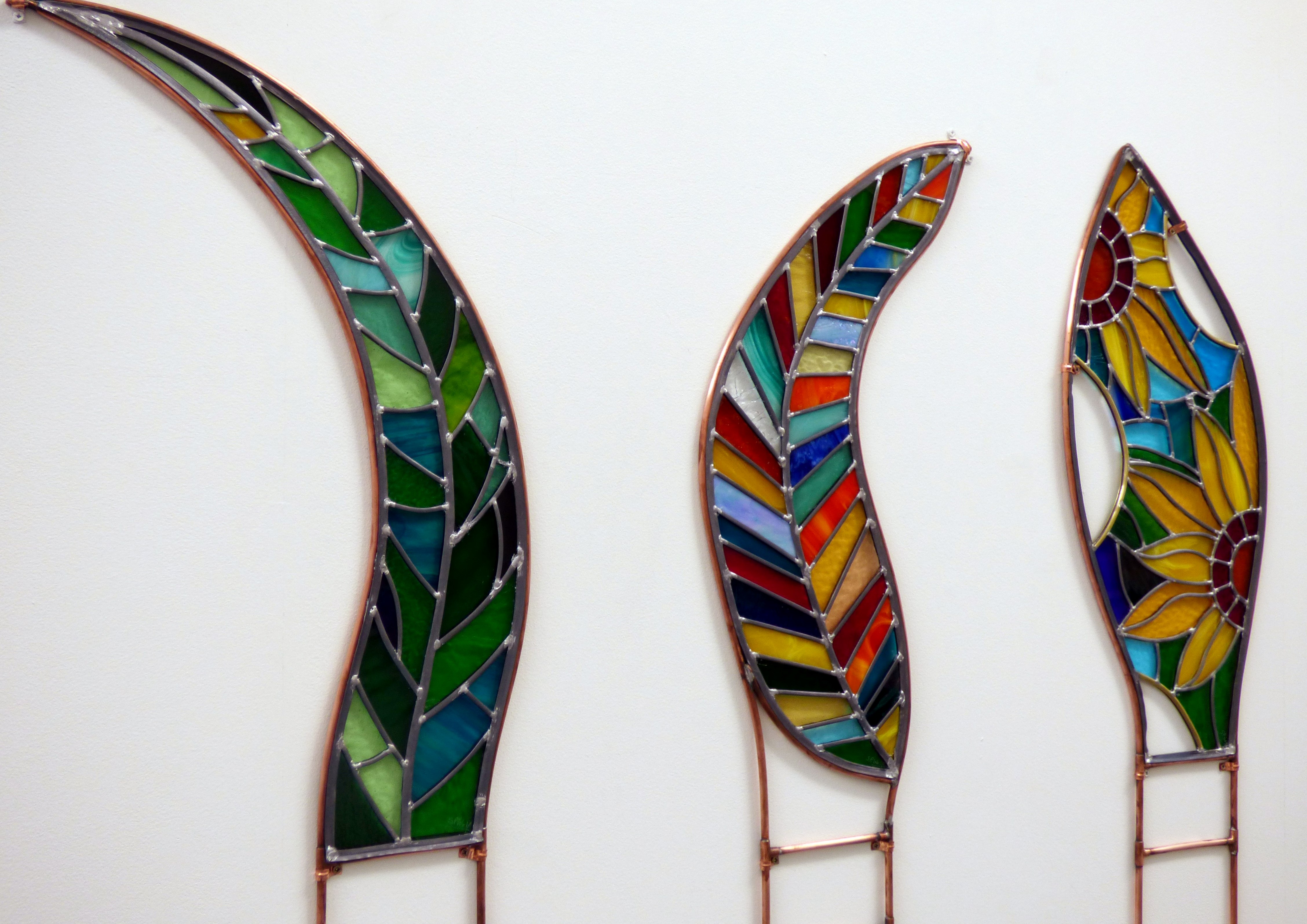 FRACTALE by Simon Wolf, fused and stained glass, , CRAFTED exhibition, Huyton Gallery, 2016