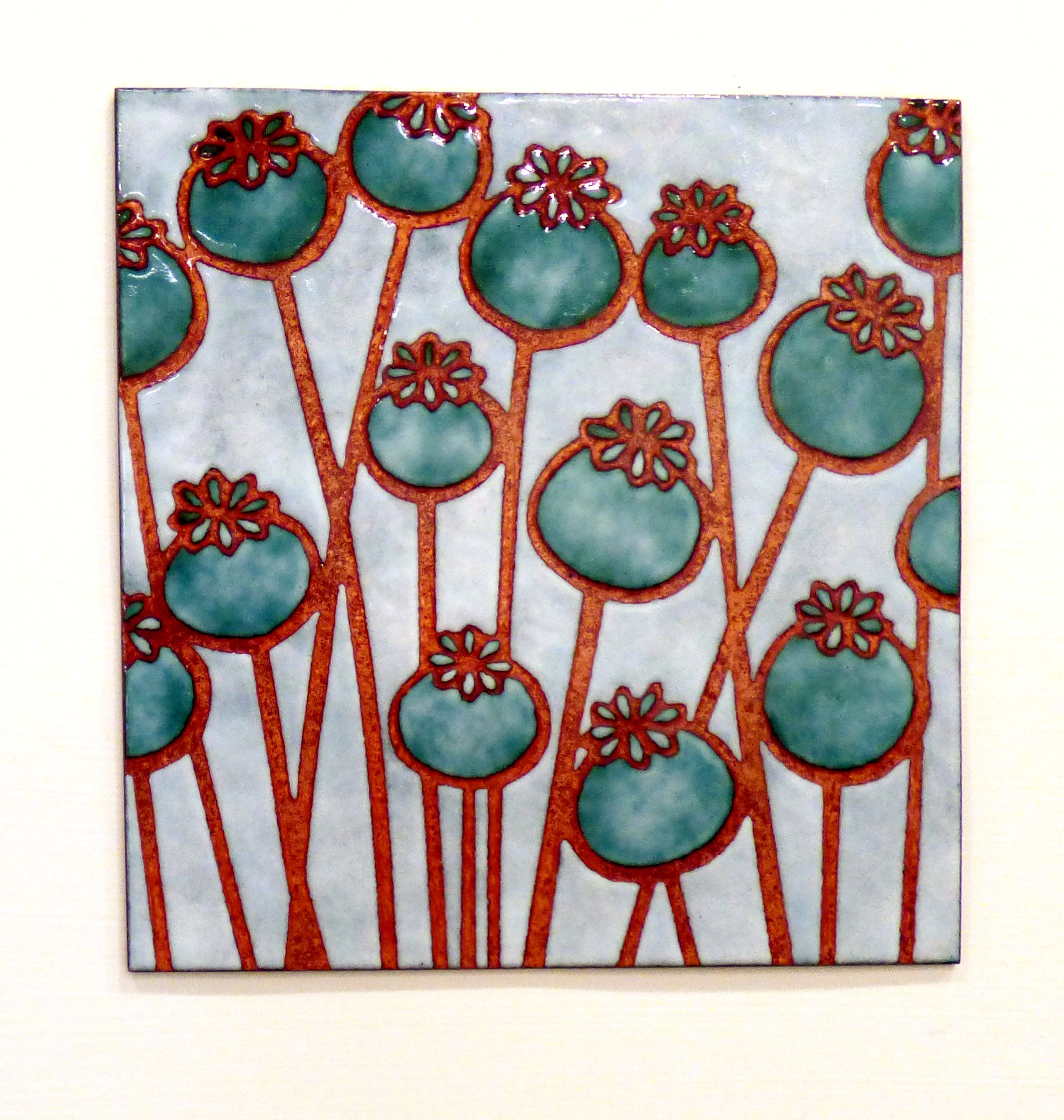 ENAMELLED PANEL 4 by Janine Partington, CRAFTED exhibitioin, Kirkby Gallery, 2016