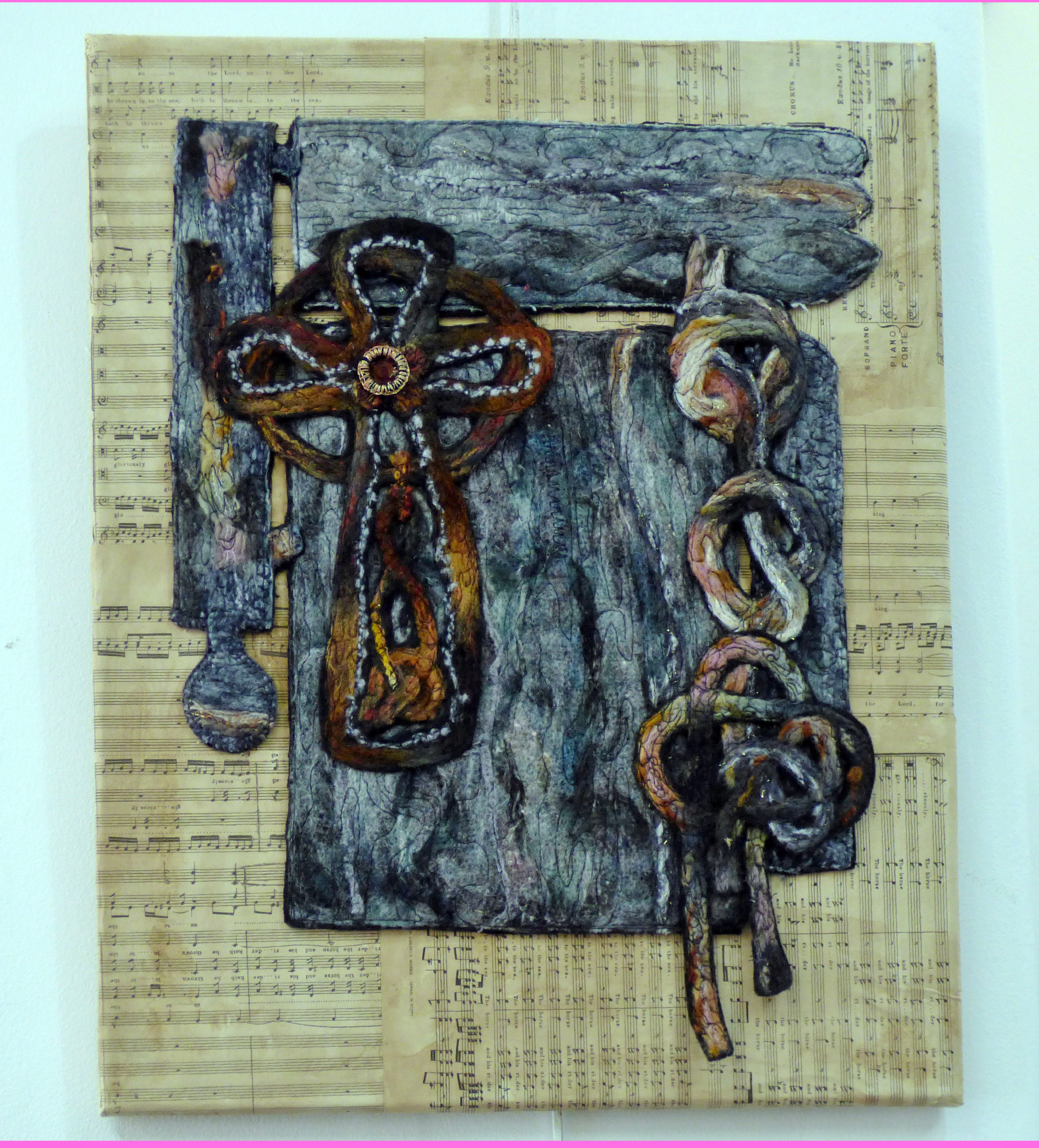 CELTIC CROSS by Sandra Kedzlie, Parbold EG