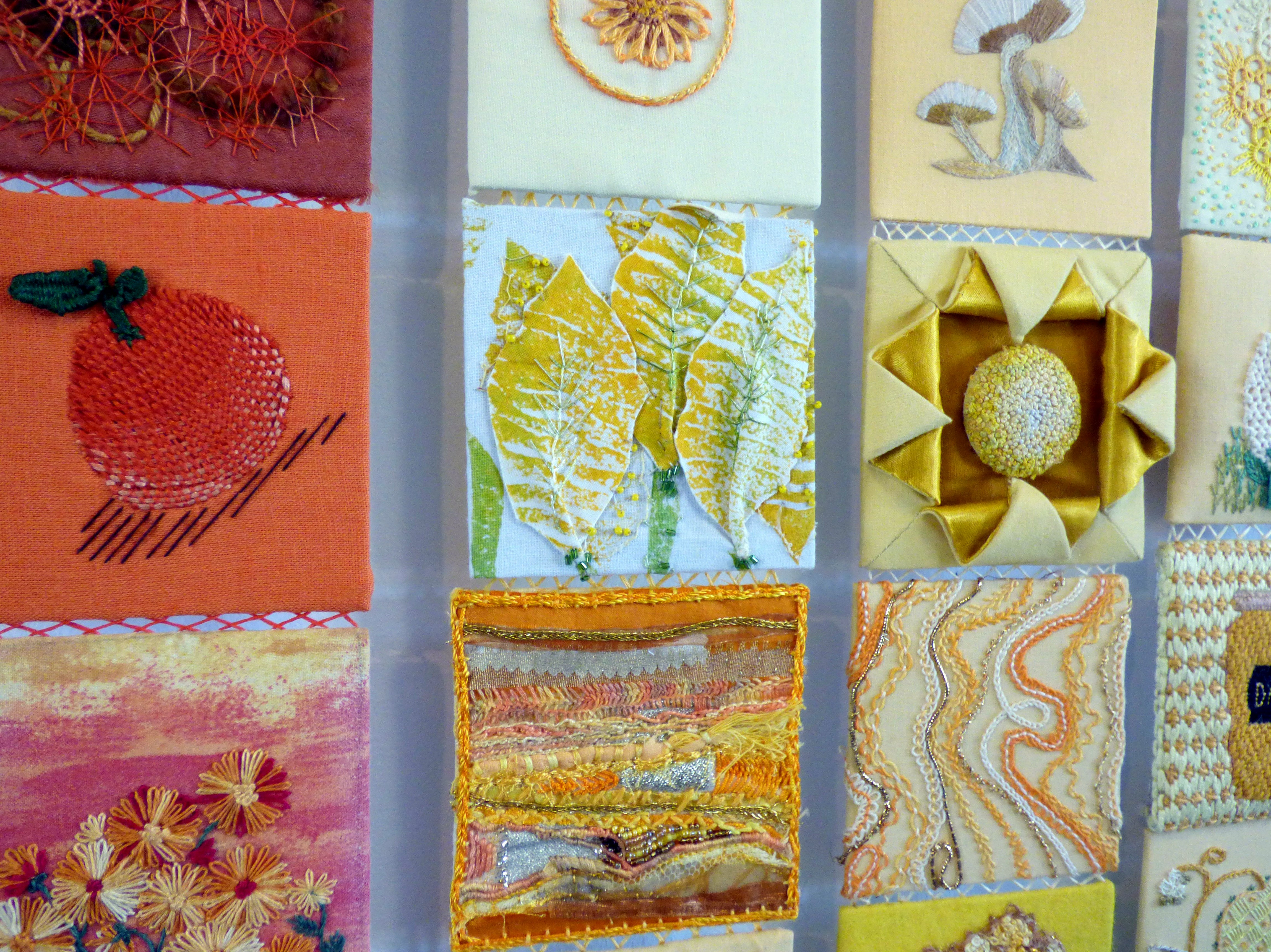 detail of Manchester EG group project rainbow squares