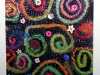 SPIRALLING OUT OF CONTROL by Yvonne Hunt, felt embellished with couching and buttons