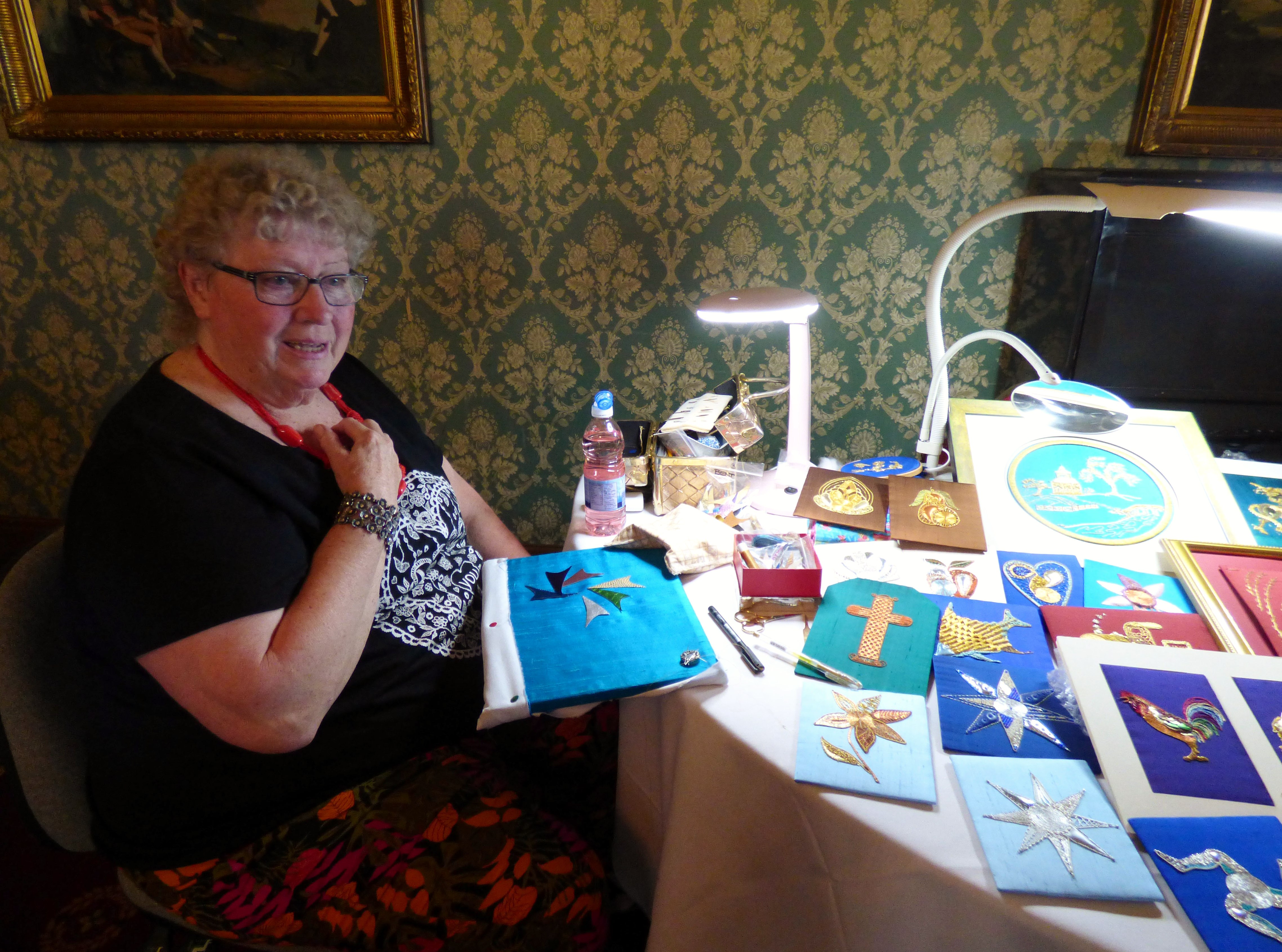 Sue Hinde with Golden Hinde stall at NW Regional Day 2016