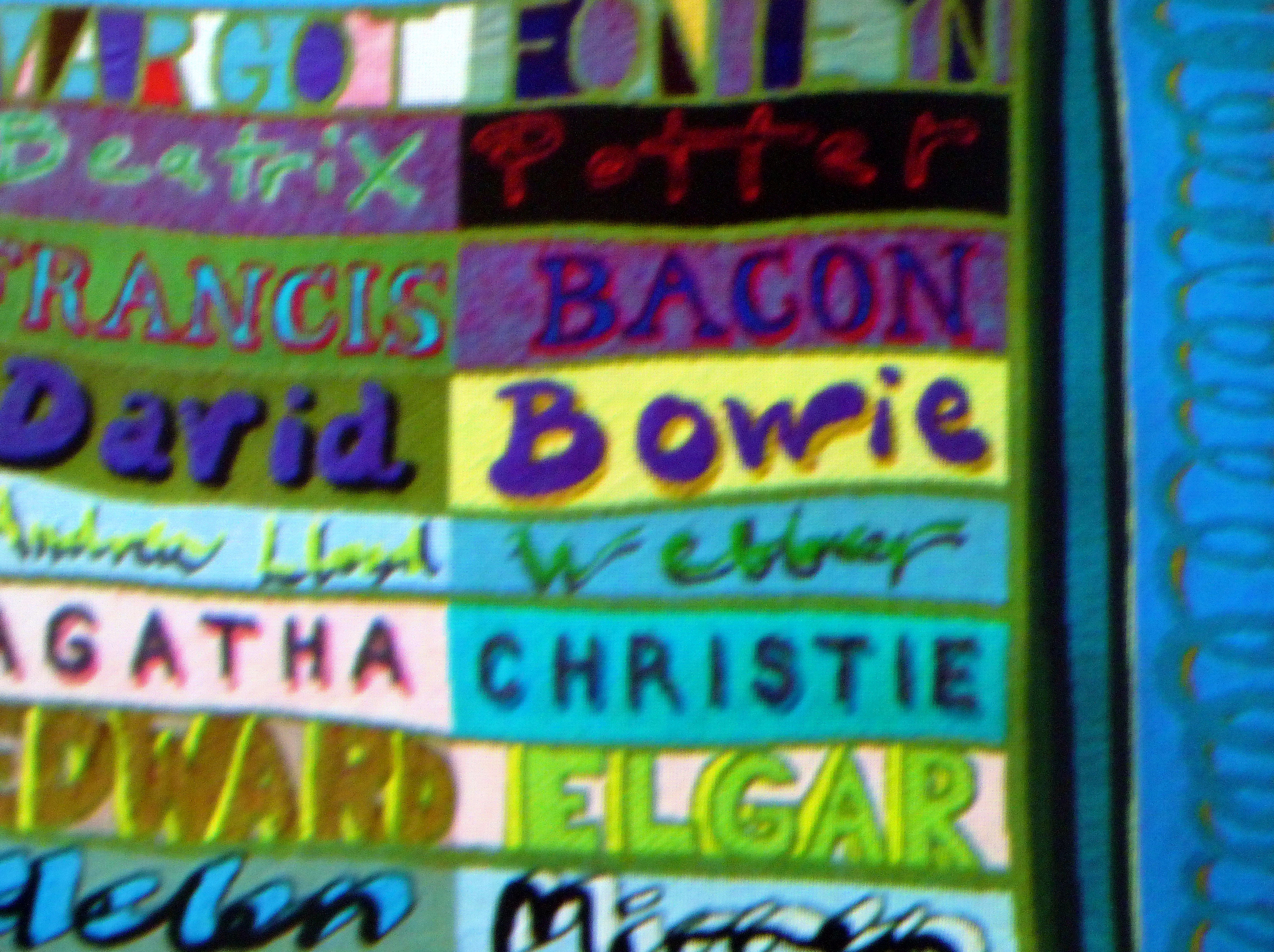slide by Julia Triston, featuring work by Grayson Perry,  at NW Regional Day 2016