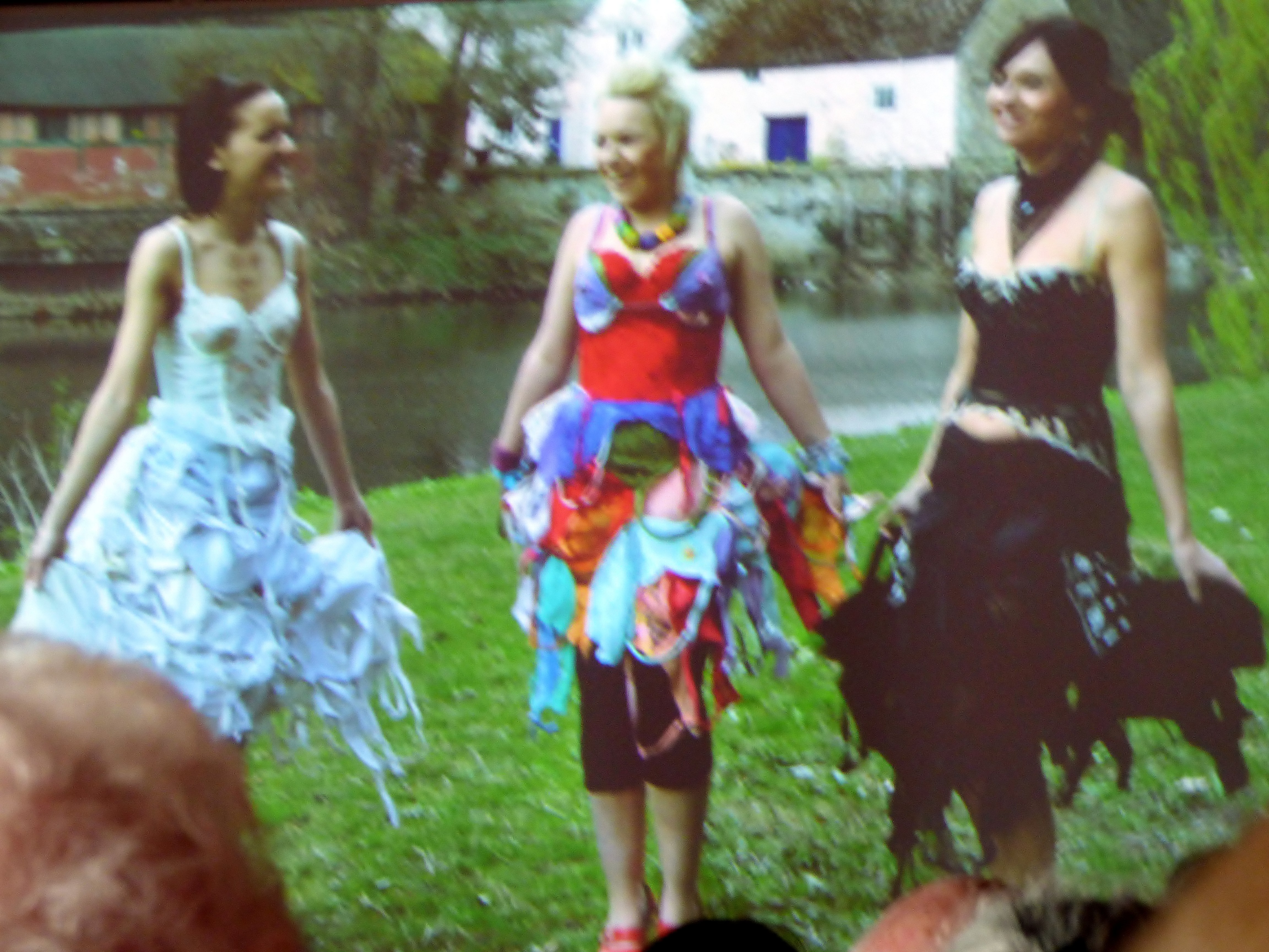 slide by Julia Triston showing Bra-ra dresses, at NW Regional Day 2016
