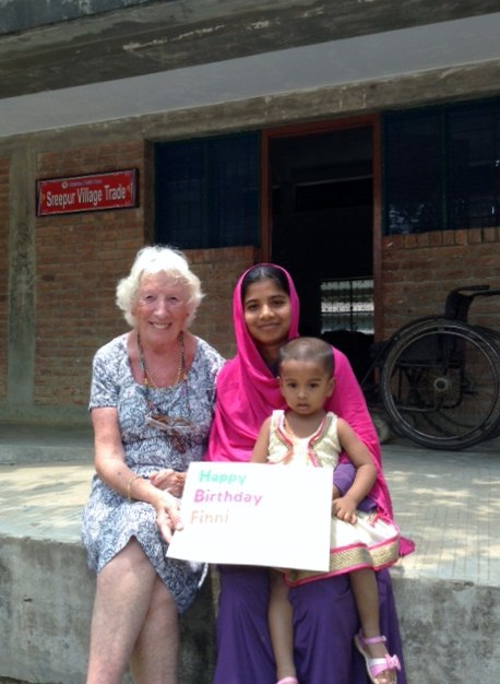 It is Finni's birthday. She lives in Sreepur, Bangladesh