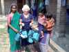 Ken and Ruby brought arm bands for the swimming class to Sreepur village