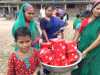 Ruby's neighbour donated money to buy 700 ice creams for the children of Sreepur, Bangladesh. Ice cream is a rare treat for these children.