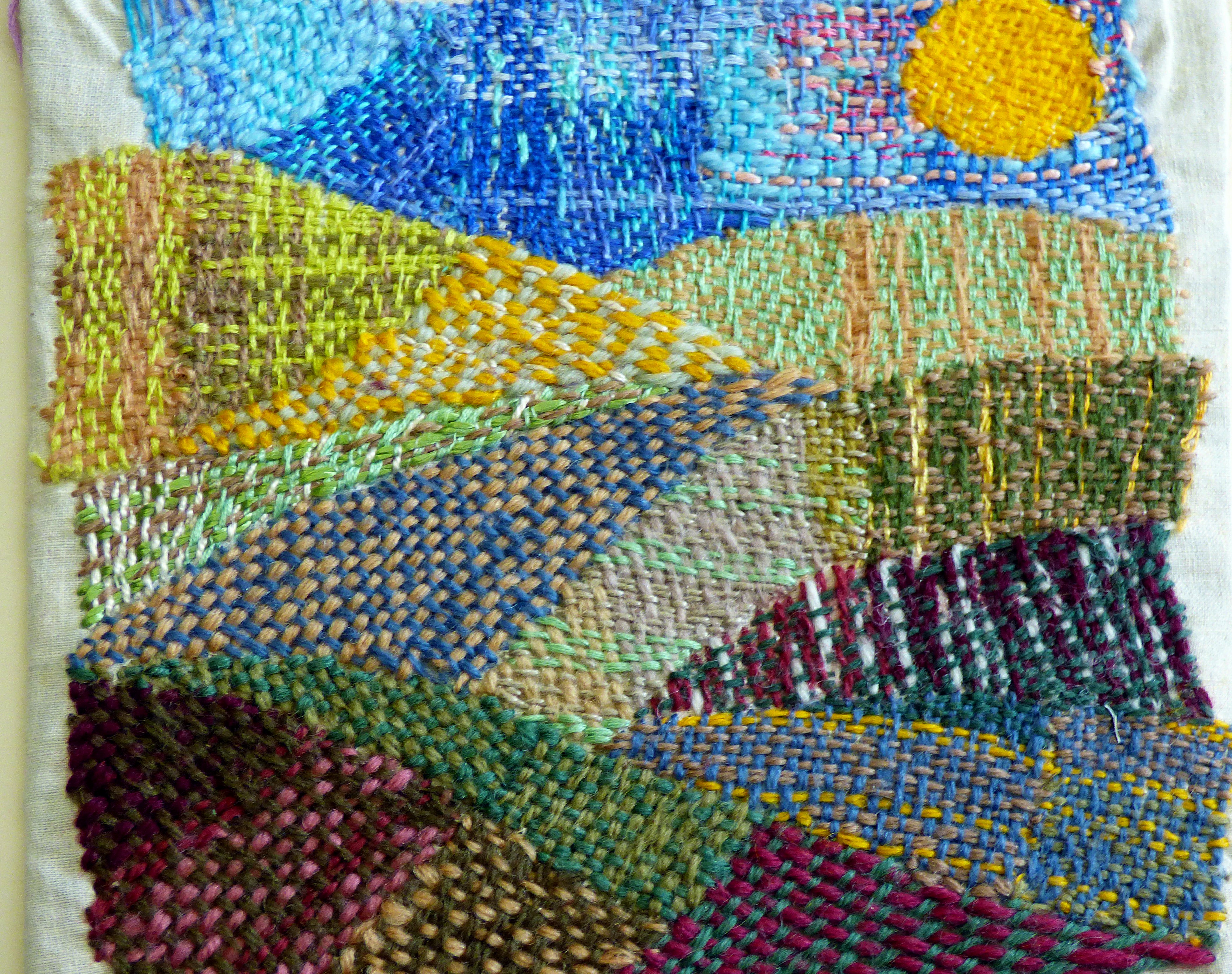 detail of embroidery by children of Kettleshulme C of E School, Derbyshire