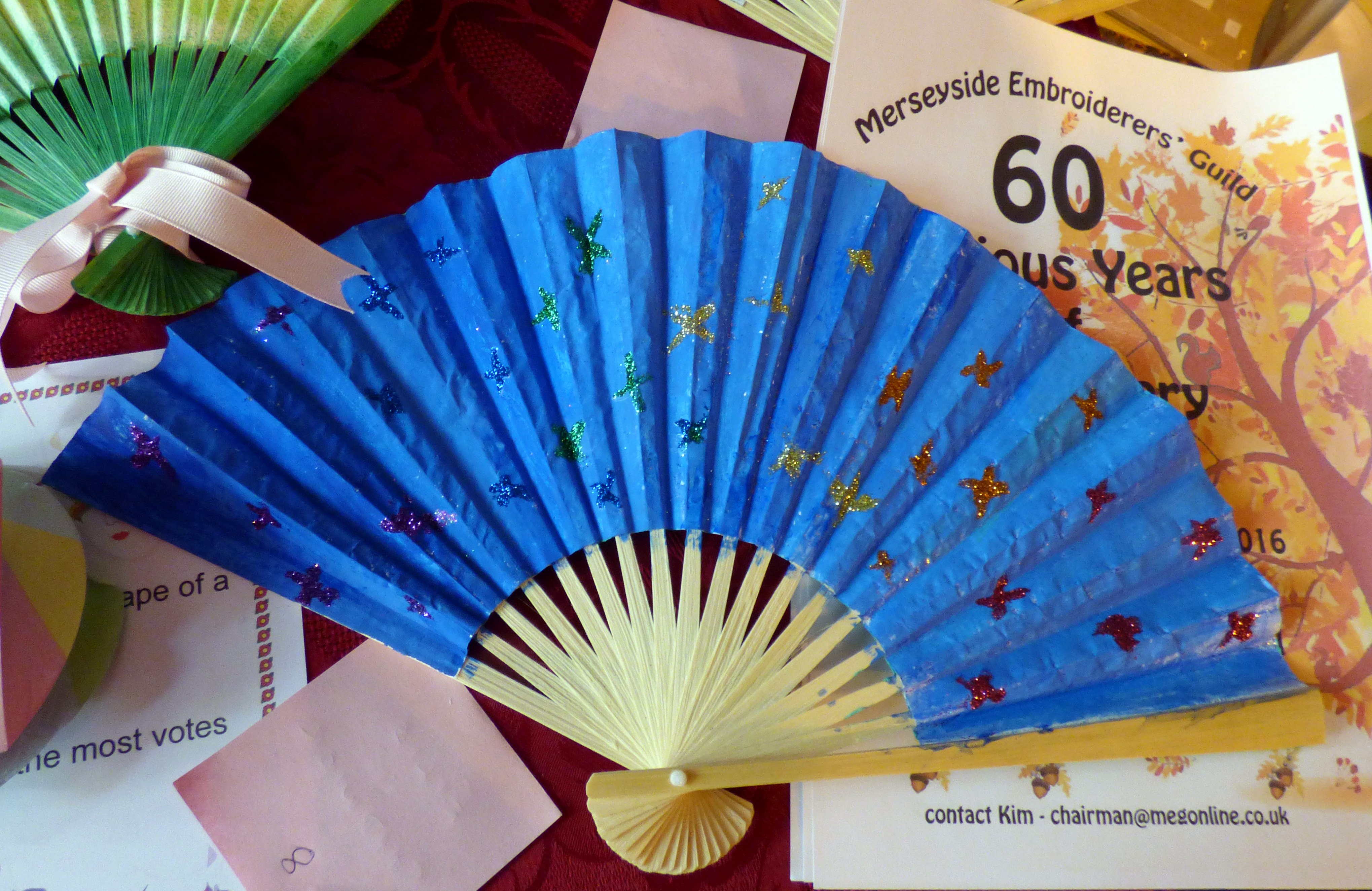 entry to "Decorate a Fan" competition for YE members at MEG Summer Tea Party 2016