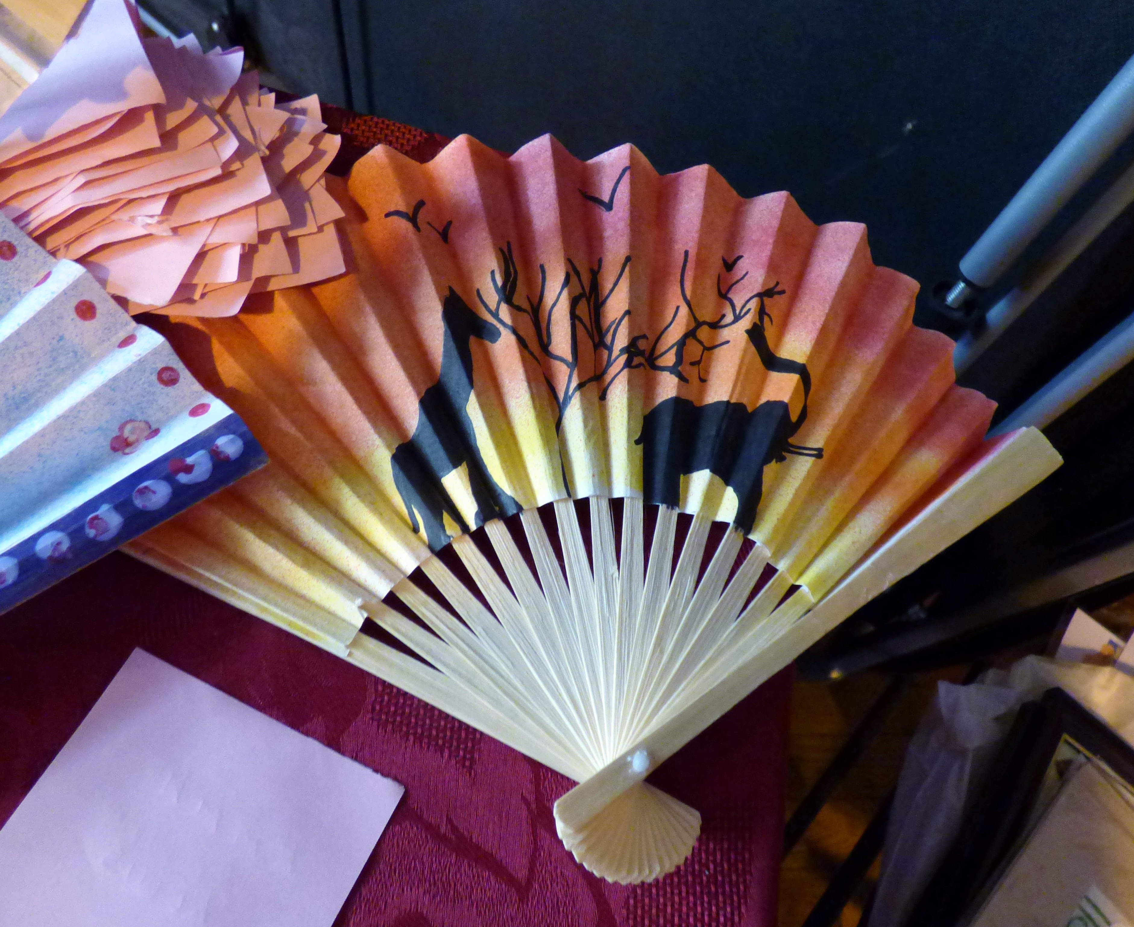 entry to "Decorate a Fan" competition for YE members at MEG Summer Tea Party 2016