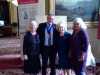 Rubina Porter MBE and Kathy with Deputy Liverpool Lord Mayor and a friend at Liverpool Town Hall, Aug 2018