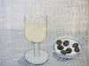 SIMPLE PLEASURES: WHITE WINE by Audrey Walker, hand stitch, 2014