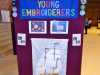 part of Young Embroiderers' display, Endeavour exhibition, Liverpool Cathedral, Sept 2018