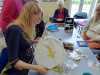 Sarah Rakestraw with Basketweave in Goldwork Workshop, April 2018