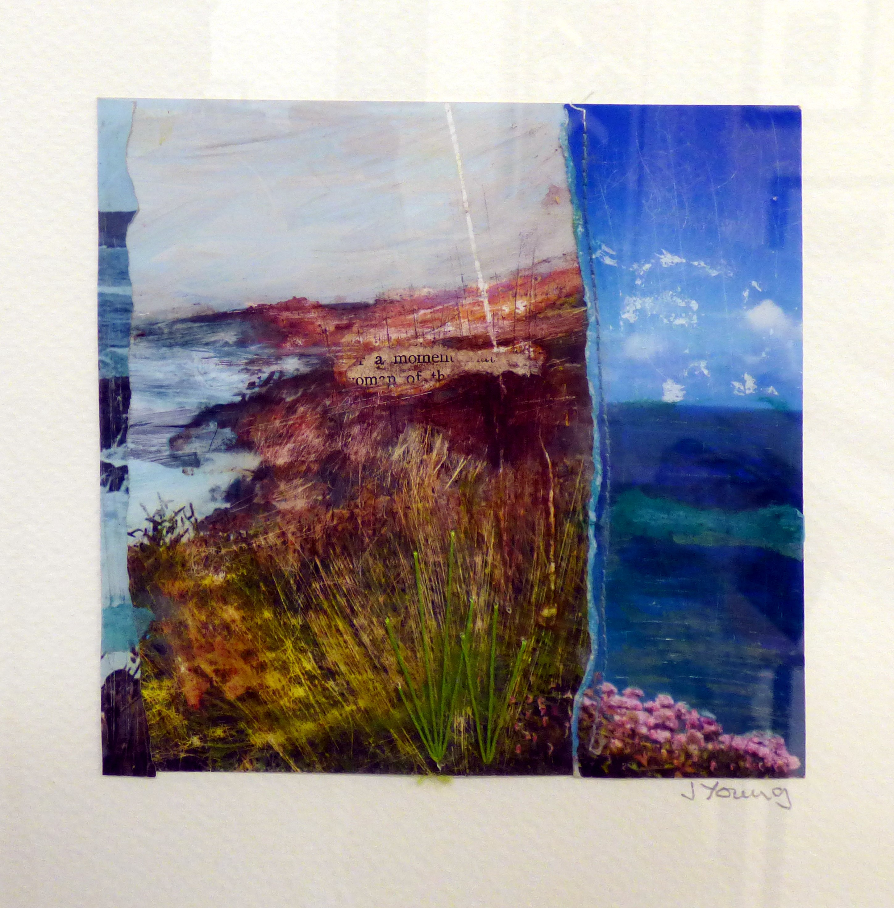 CORNISH COAST 5 by Joyce Young, altered photographs and stitch, ConText group 2018