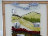 BOLLIN VALLEY, work inspired by  weaving, silk  and the buildings by Janet Parkinson