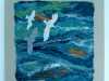 OVER AZURE SEAS 1 by Rosey  Paul, hand-felted textile