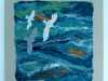 OVER AZURE SEAS 1 by Rosey  Paul, hand-felted textile