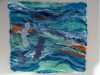 OVER AZURE SEAS 2 by Rosey  Paul, hand-felted textile