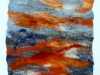 SUNSET FLIGHT 1 by Rosey  Paul, hand-felted textile