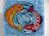 FISH GET THE STITCH by Sue Boardman, stitched paper