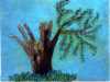 SURVIVAL by Jenny Baker, Macclesfield & District EG, needlefelting and hand embroidery