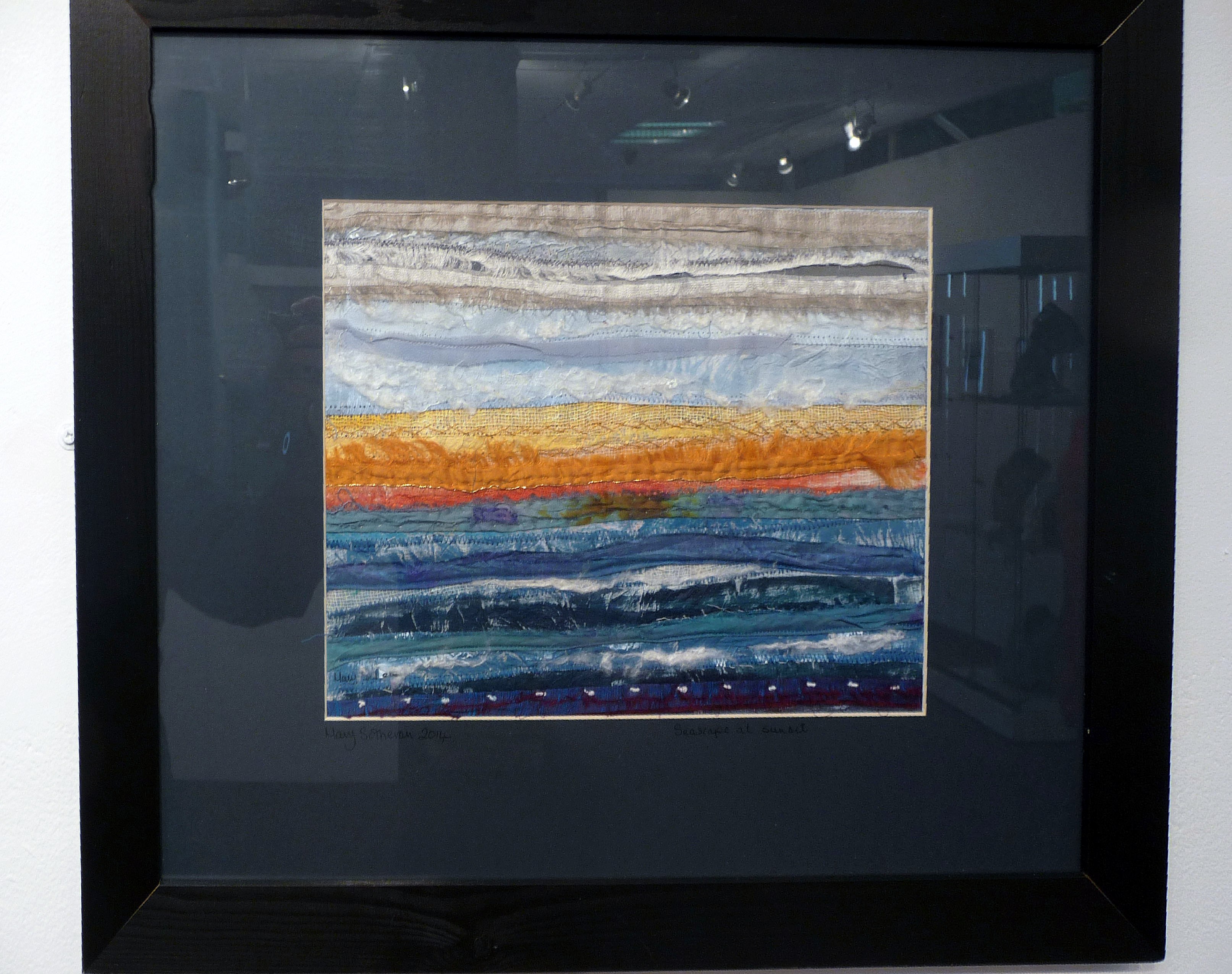 SEASCAPE AT SUNSET 1 by Mary Sotheran