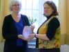 Elsie Watkind and Cathy Turner with the Edna Billison Trophy