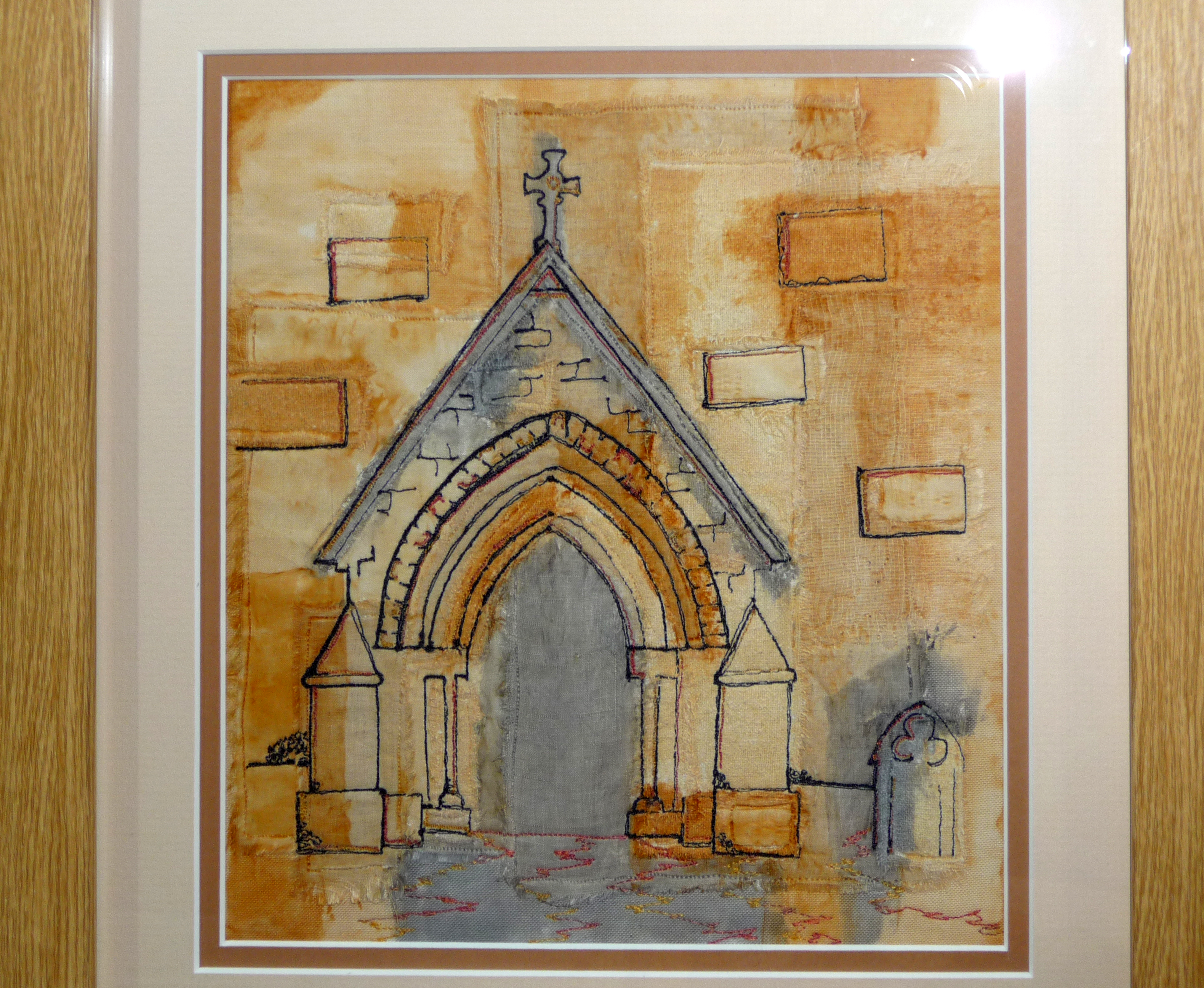 CHURCH GATE by Sarah Rakestraw, free machine embroidery