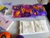 student's work in progress at "Creating with Sari Silk" workshop with Diane Moore, Feb 2023