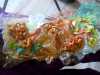 student's work in progress at "Creating with Sari Silk" workshop with Diane Moore, Feb 2023