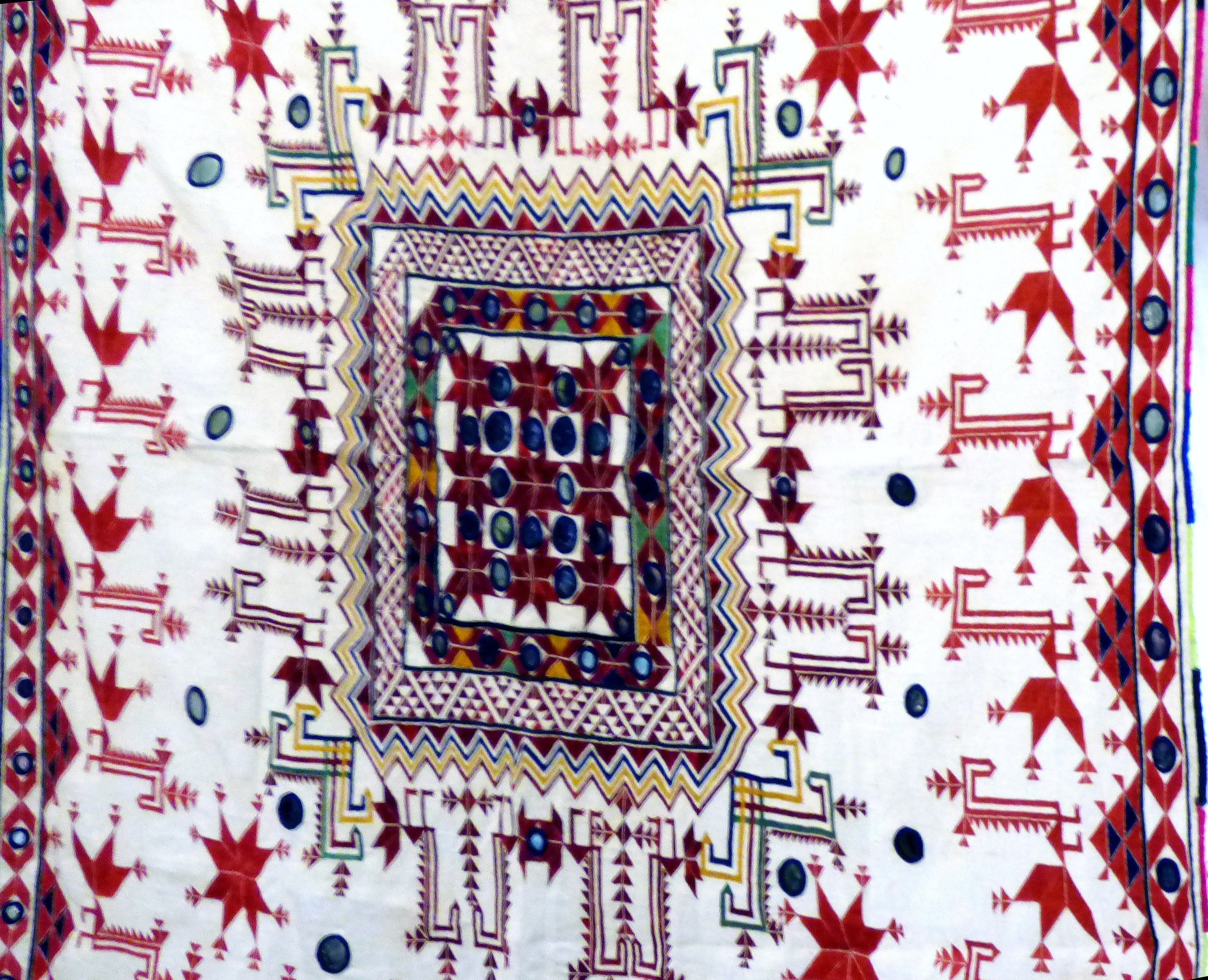 textile collected by Sue Simper, Talk by members of Cheshire Borders branch @ MEG 2019