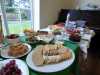 A lovely spread ready for our MEG June shared lunch 2019