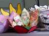 fabric bowls by Eileen Clark, Talk by members of Cheshire Borders branch @ MEG 2019