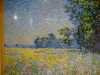 OAT FIELDS (detail) after Monet, polyester thread