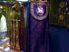 embroidered Copes on display in Elizabeth Hoare Gallery, Liverpool Cathedral