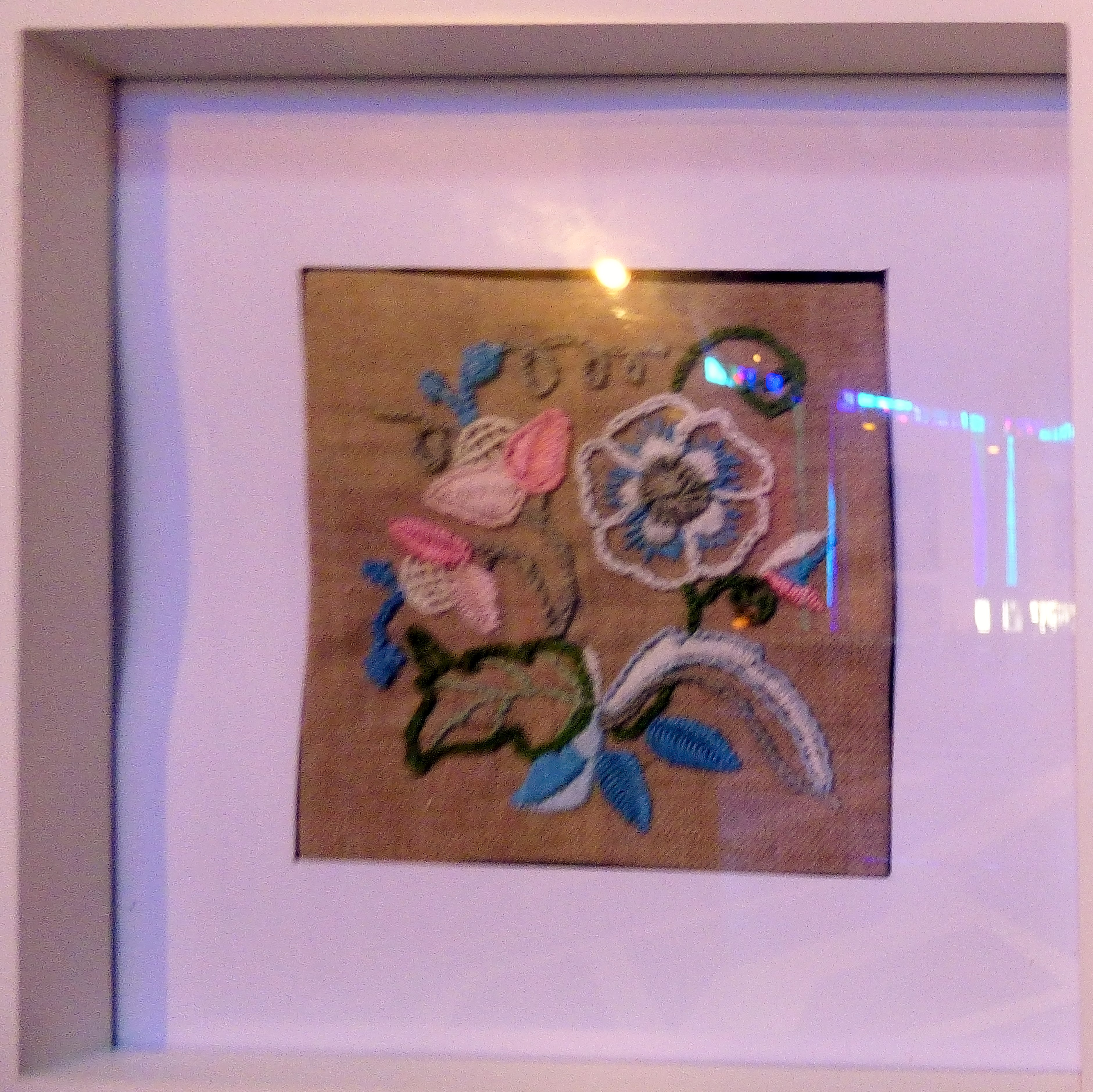 CREWELWORK by S.Everitt, at Embroidery for Pleasure exhibition, Liverpool Metropolitan Cathedral 2016