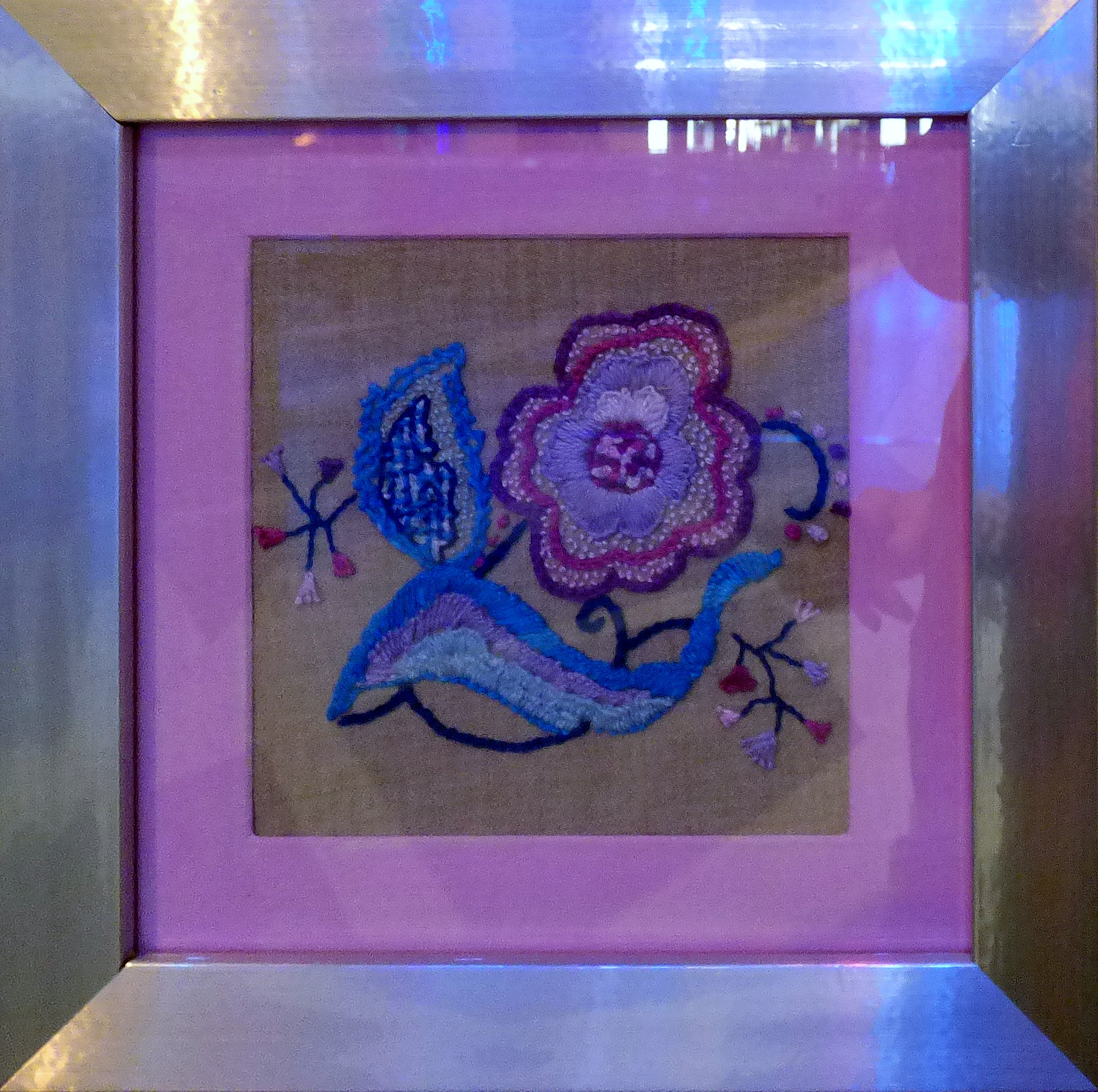 CREWELWORK, at Embroidery for Pleasure exhibition, Liverpool Metropolitan Cathedral 2016