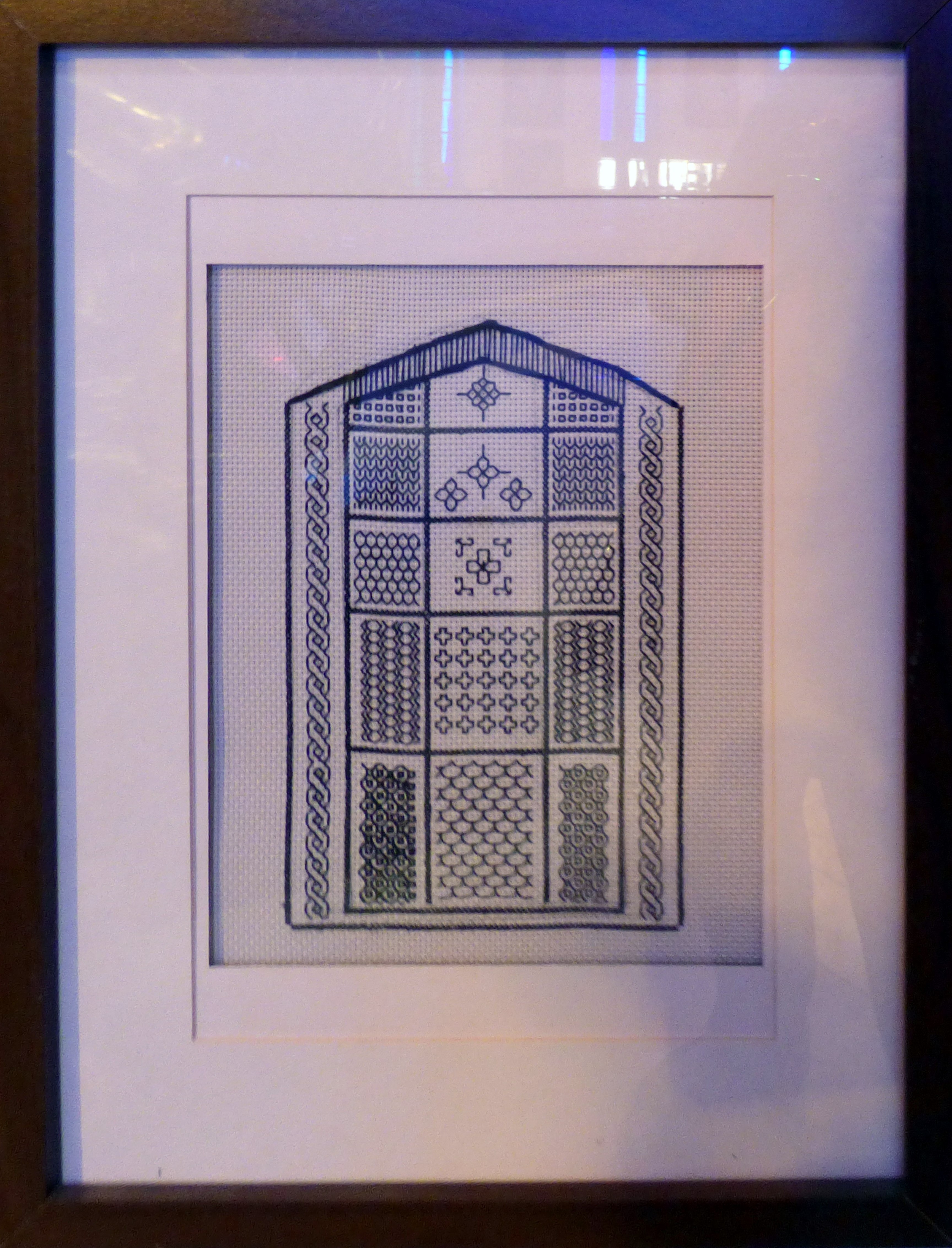 BLACKWORK , at Embroidery for Pleasure exhibition, Liverpool Metropolitan Cathedral 2016