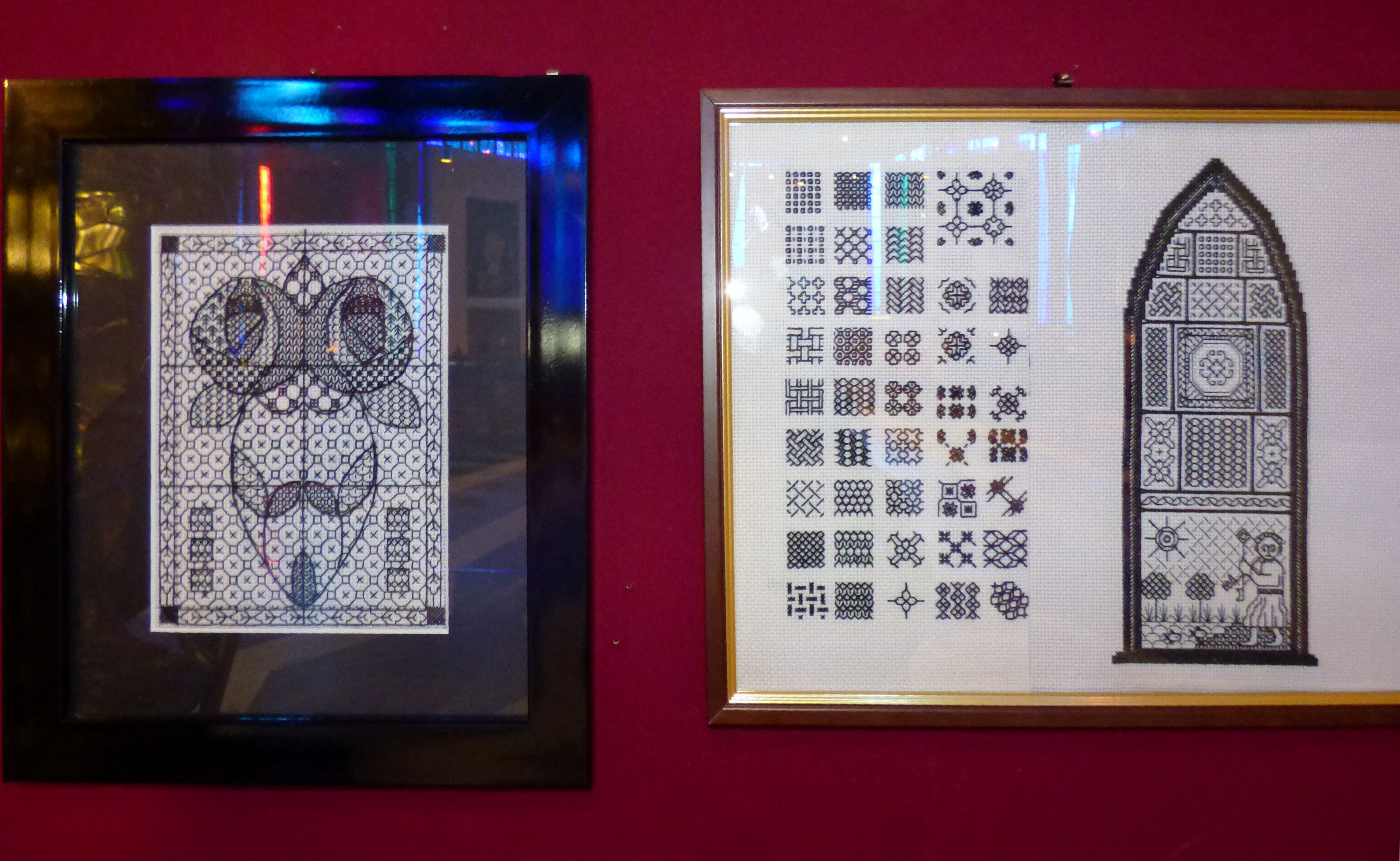 BLACKWORK, at Embroidery for Pleasure exhibition, Liverpool Metropolitan Cathedral 2016