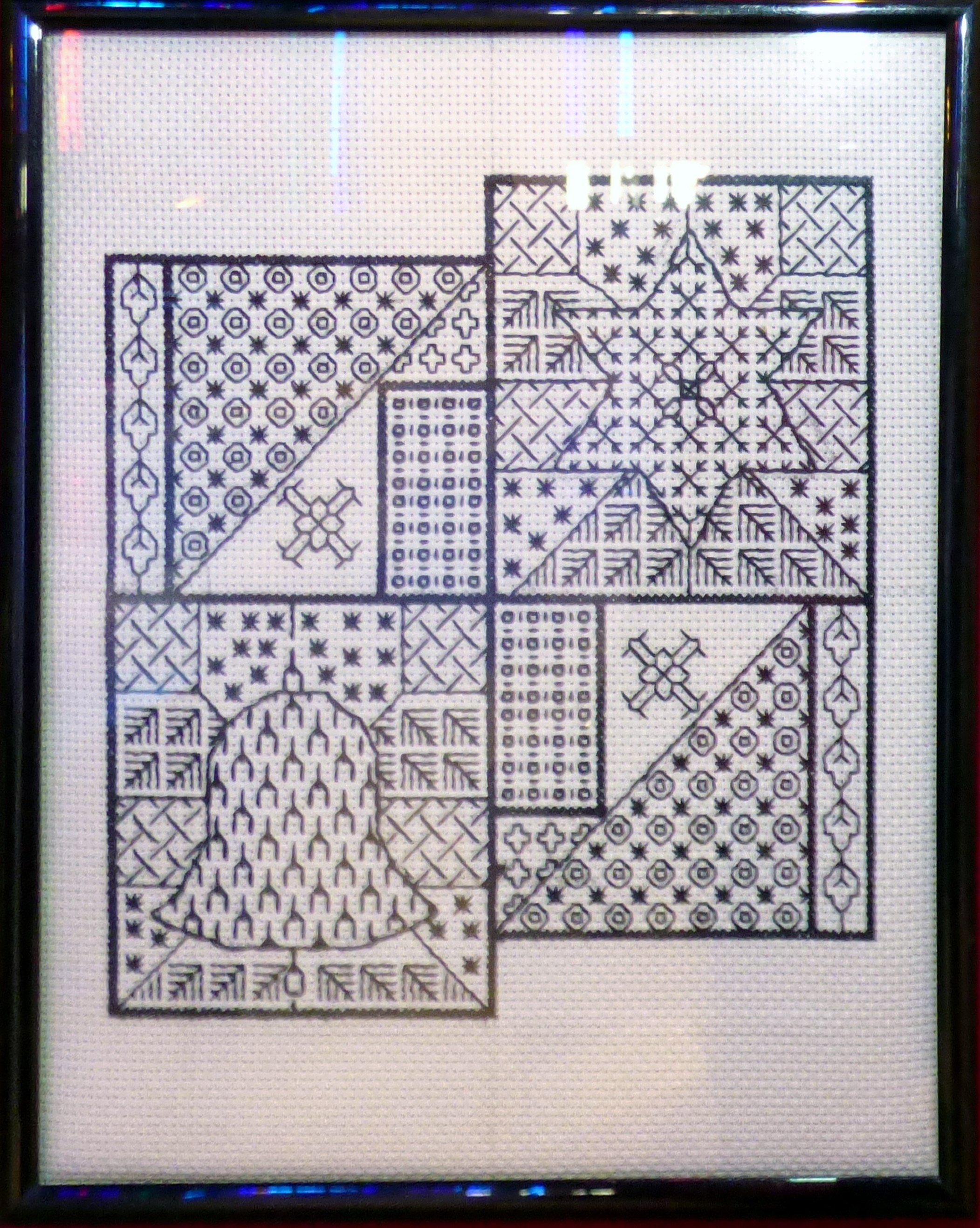 BLACKWORK , at Embroidery for Pleasure exhibition, Liverpool Metropolitan Cathedral 2016
