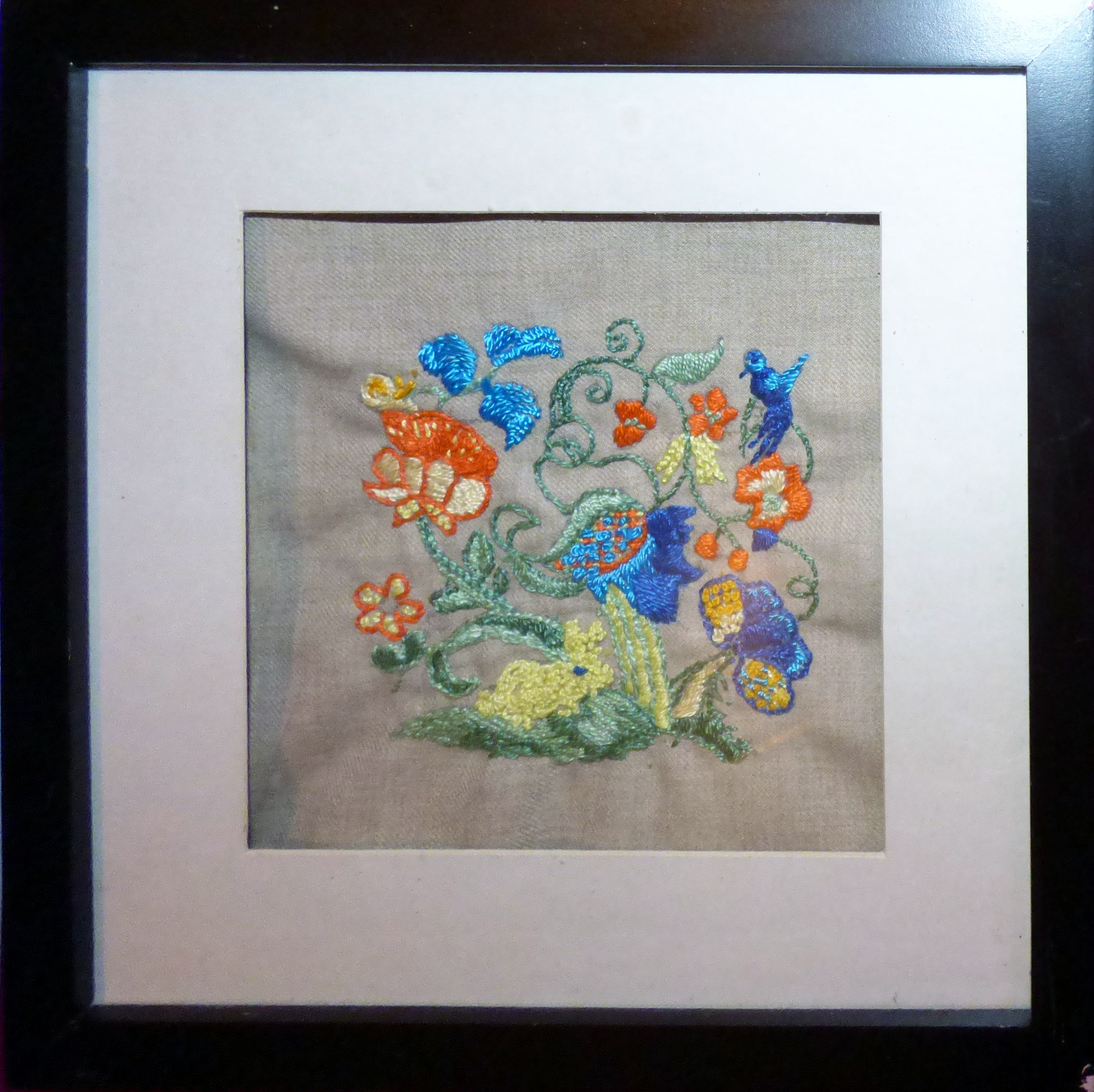 CREWELWORK by F.Trotman, CREWELWORK by A.Kefford and CREWELWORK by K.Green, at Embroidery for Pleasure exhibition, Liverpool Metropolitan Cathedral 2016