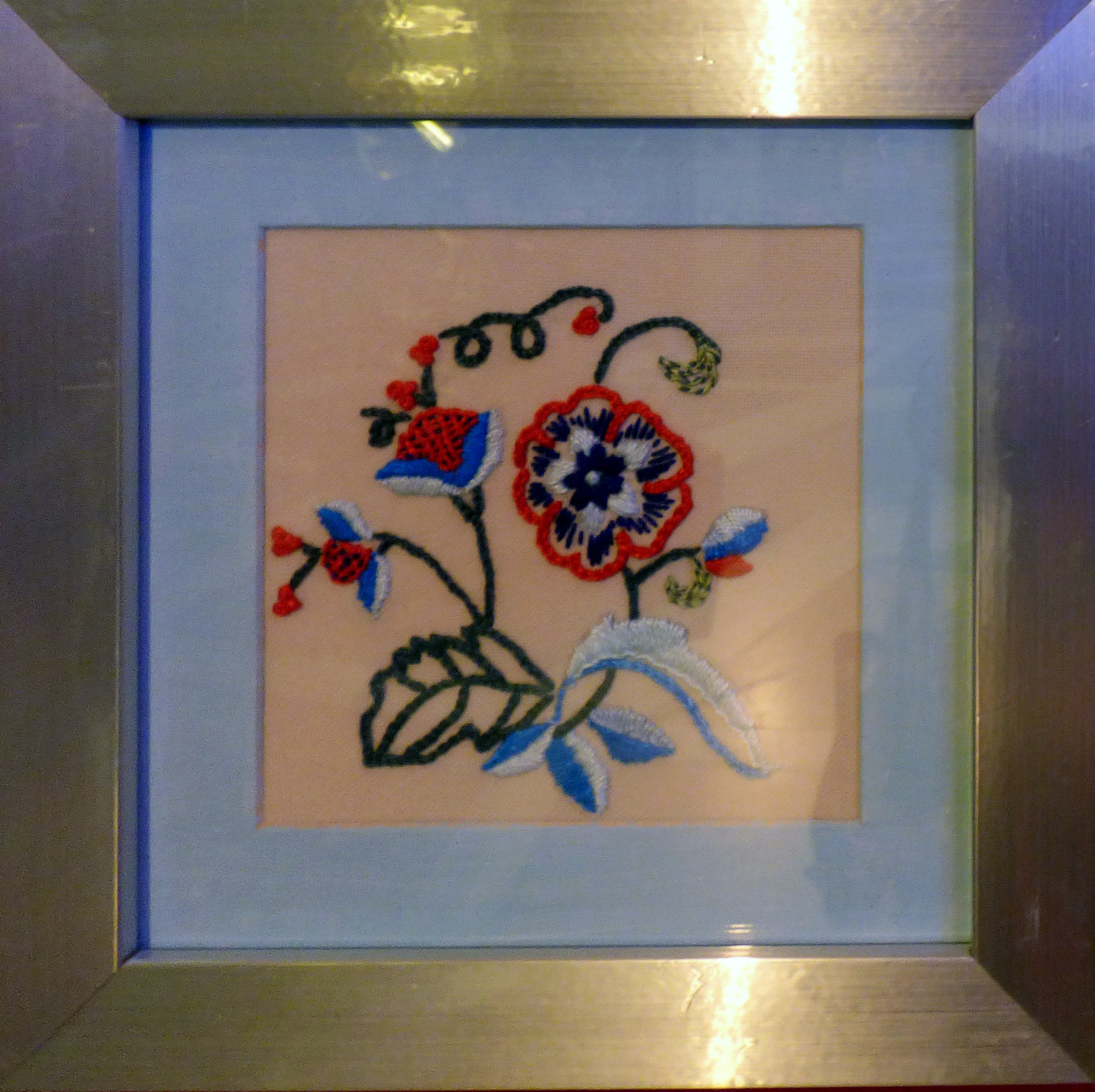 CREWELWORK by K.Green, at Embroidery for Pleasure exhibition, Liverpool Metropolitan Cathedral 2016